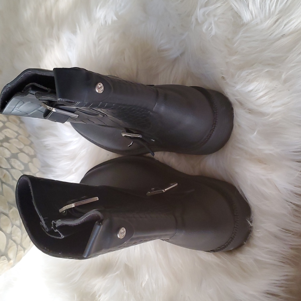 Sam Edelman keigan moto style rubber rain boots size 8.5 - Picture 6 of 12